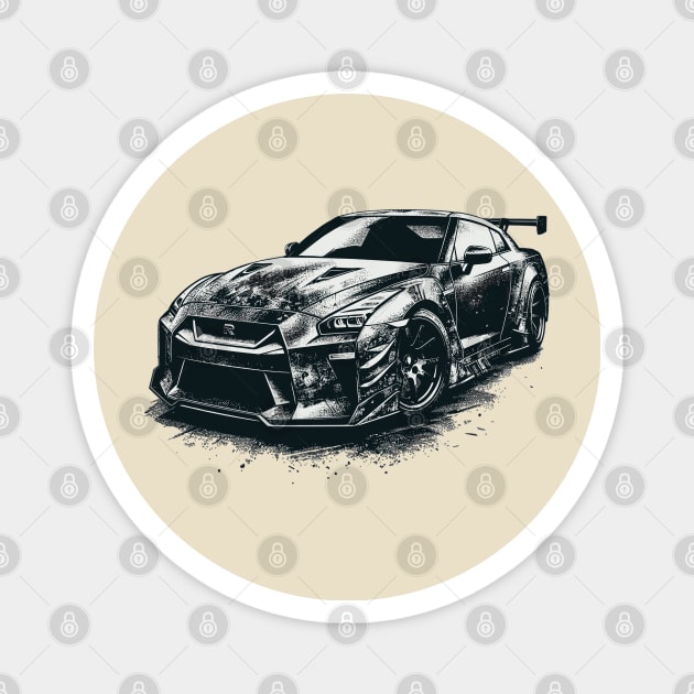 Nissan GTR Magnet by Vehicles-Art